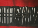 AGHI SUL ROSSO 2010 grafite, matite colorate e pastello su carta Fabriano Tiepolo cm 70x100