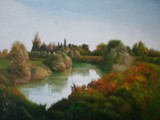 AUTUNNO LIVENTINO 2006 olio su tavola cm 40x50