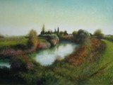 AUTUNNO SULLA LIVENZA 2011  pastello su carta hane cm 50x70