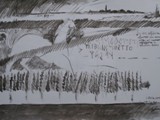 BOZZA DI PROGETTO SUL TEMPO Sequenza B 2009 fusaggine su carta Fabriano cm 70x100
