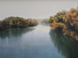 BRUME D'OTTOBRE SUL PIAVE 2003 olio su tela cm 70x100