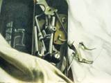 GLI ACCESSORI DELLA PFAFF 2001 grafite e matite colorate su carta Fabriano Tiepolo cm 25x35