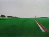 GRANDE PIATTAFORMA VERDE 2001 Pastello su carta Fabriano Tiepolo cm 70x100