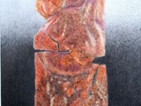 IL GUERRIERO - HENO...TOI 2003 Grafite e matite colorate su carta Bakri cm 29,5x21