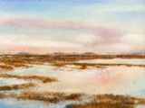 LAGUNA D'AUTUNNO 2002 pastello su carta Fabriano Tiepolo cm 20x32