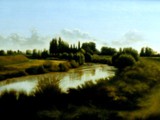 LIVENZA 2001 olio su tavola cm 45,5x67,5