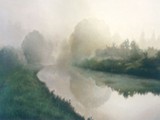 NEBBIA 1995 olio su cartone telato cm 30x40