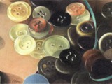 NEL CASSETTO DEI BOTTONI IV 2001 grafite e matite colorate su carta Fabriano Tiepolo cm 24x36
