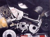 NEL CASSETTO DELLA PFAFF I 1997 grafite e matite colorate su carta Fabriano Tiepolo cm 36x36 