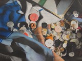 PAESAGGIO DI BOTTONI 2015 grafite e matite colorate su carta Fabriano Tiepolo cm 70x100