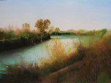 PIAVE A PRIMAVERA 2004  Pastello su carta  cm 70x100