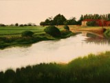 RIFLESSI AL DONEGAL 2008 olio su tavola cm 30,5x61 COPIA