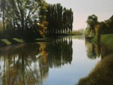 RIFLESSI SUL BRENTA  2003 Olio su tela cm 70x70