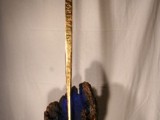 SCRIVE CON L'ACQUA 2008 Legno trattato, tempera e foglia oro cm 110x34x23,5
