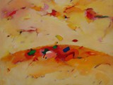 COSTELLAZIONE XX 1983 acrilico su tela cm 100x120