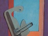 10 FIGURA AL BALCONE 1970 Olio su cartone telato cm 15x12,5