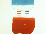 13 DAL ROSSO AL BLU  1970 Olio su tela cm 120x80