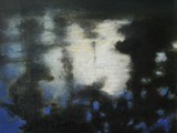 RIFLESSI D'ACQUE A TREVISO 07 2010 pastello encaustizzato su tela incollata su tavola cm 30x30