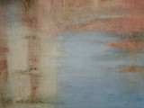 RIFLESSI D'ACQUE A TREVISO 12  2010  pastello encaustizzato su tela incollata su tavola cm 30x30