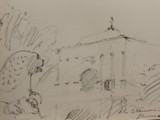SCHIZZO PORTA S. TOMMASO 2010 Matita su carta Fabriano cm 23x35